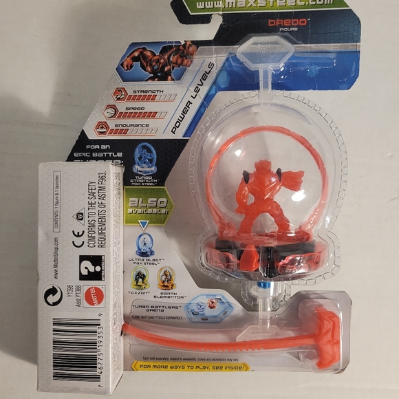 Nwt! Mattel Max Steel Turbo Battlers "Dredd" - Picture 2 of 2